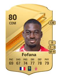 Youssouf Fofana Rare 80 OVR