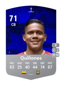 Jeisson Quiñones CONMEBOL Sudamericana 71 OVR