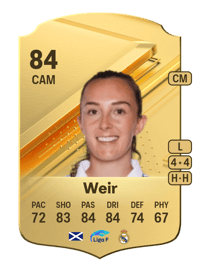 Caroline Weir Rare 84 OVR