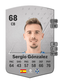 Sergio Gónzalez Common 68 OVR