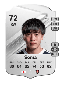 Yuki Soma Rare 72 OVR