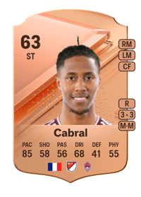 Kévin Cabral Rare 63 OVR