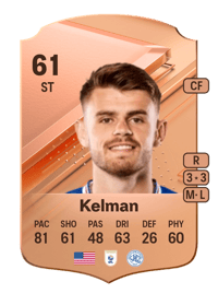 Charlie Kelman Rare 61 OVR