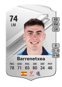 Barrenetxea Rare 74 OVR