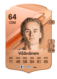 Santeri Väänänen Rare 64 OVR