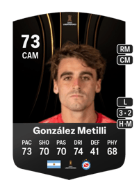 Francisco González Metilli CONMEBOL Libertadores 73 OVR