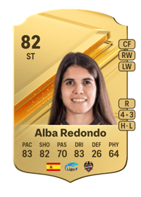 Alba Redondo Rare 82 OVR