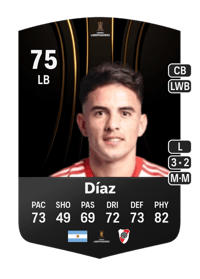 Enzo Díaz CONMEBOL Libertadores 75 OVR