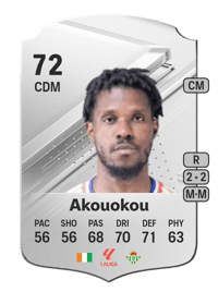 Paul Akouokou Rare 72 OVR