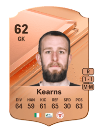 Conor Kearns Rare 62 OVR