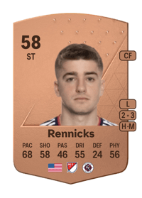 Justin Rennicks Common 58 OVR