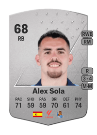 Álex Sola Common 68 OVR