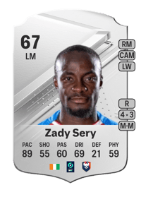 Caleb Zady Sery Rare 67 OVR