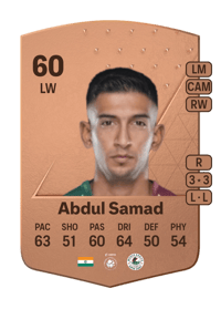 Sahal Abdul Samad Common 60 OVR
