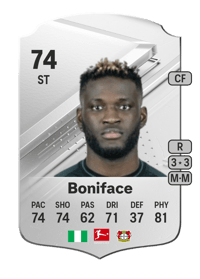 Victor Boniface Rare 74 OVR