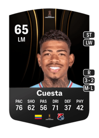 Juan Manuel Cuesta CONMEBOL Libertadores 65 OVR