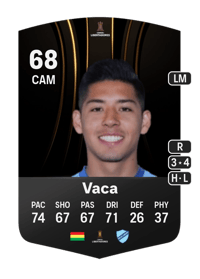 Ramiro Vaca CONMEBOL Libertadores 68 OVR