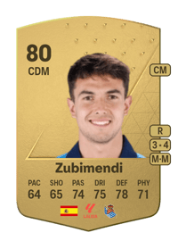 Zubimendi Common 80 OVR