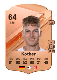 Dominik Kother Rare 64 OVR