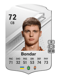Valeriy Bondar Rare 72 OVR
