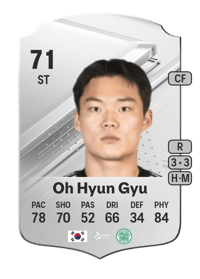 Oh Hyun Gyu Rare 71 OVR