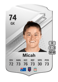 Teagan Micah Rare 74 OVR