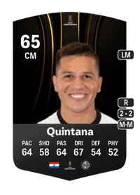 Hugo Quintana CONMEBOL Libertadores 65 OVR