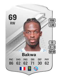Dilane Bakwa Rare 69 OVR