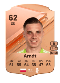 Dawid Arndt Rare 62 OVR