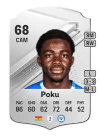 Kwame Poku Rare 68 OVR