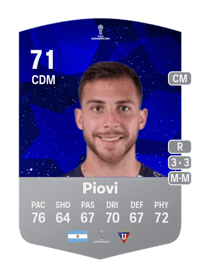 Ezequiel Piovi CONMEBOL Sudamericana 71 OVR