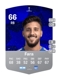 Caín Fara CONMEBOL Sudamericana 66 OVR