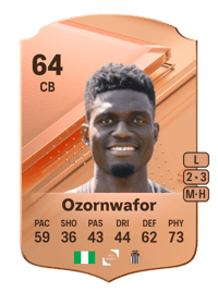 Valentine Ozornwafor Rare 64 OVR