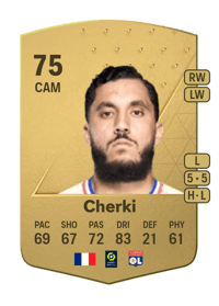 Rayan Cherki Common 75 OVR