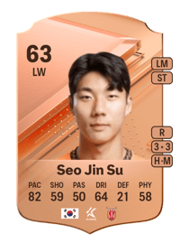 Seo Jin Su Rare 63 OVR