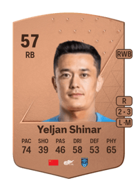 Yeljan Shinar Common 57 OVR