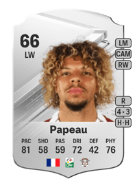 Jayson Papeau Rare 66 OVR