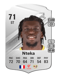 Randy Nteka Rare 71 OVR