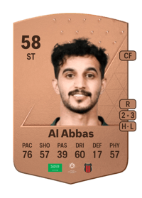 Saleh Al Abbas Common 58 OVR