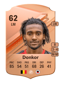 Jacky Donkor Rare 62 OVR