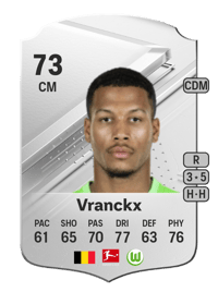 Aster Vranckx Rare 73 OVR