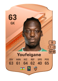 Dominique Youfeigane Rare 63 OVR