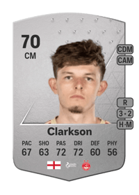 Leighton Clarkson Common 70 OVR