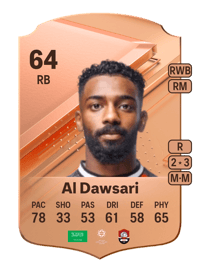 Mohammed Al Dawsari Rare 64 OVR