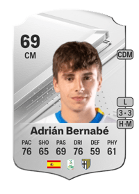 Adrián Bernabé Rare 69 OVR