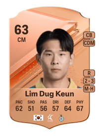 Lim Dug Keun Rare 63 OVR