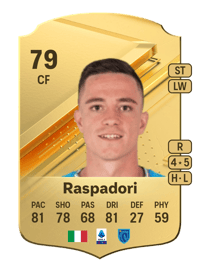 Giacomo Raspadori Rare 79 OVR