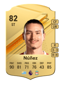 Darwin Núñez Rare 82 OVR