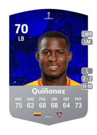 Leonel Quiñonez CONMEBOL Sudamericana 70 OVR