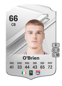 Jake O'Brien Rare 66 OVR